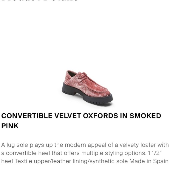 Free People Convertible Velvet Oxfords - Picture 7 of 11